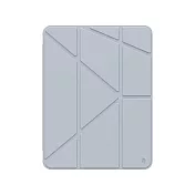 JTLEGEND iPad 11代 2025/iPad 10代 2022 Youth 相機快取透明防摔殼 (含Apple Pencil槽) 冰藍