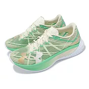 Under Armour 競速跑鞋 Velociti Elite 2 Els 男鞋 綠 金 輕量 碳板 馬拉松 路跑 UA 3027338100 26.5cm GREEN/BEIGE
