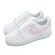 Nike 休閒鞋 Wmns Air Force 1 07 女鞋 白 粉紅 藍 AF1 荔枝皮 IH0640-161