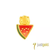 【Just Gold 鎮金店】繽紛果漾派對 黃金串珠(西瓜Daniel)