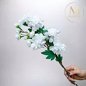 【Floral M】居家花仙子芍藥優雅白仿真花花材（1入/組）