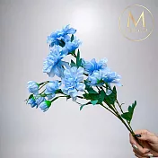 【Floral M】居家花仙子芍藥湖水藍仿真花花材（1入/組）
