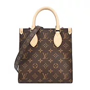 Louis Vuitton Sac Plat BB Monogram帆布手提/斜揹包 (卡其)