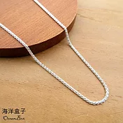 1.5mm寬45cm&50cm。亮面麻繩編織鍊925純銀項鍊.單鍊.單戴鍊  18吋45cm