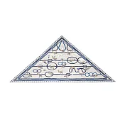 Hermes 愛馬仕 Passades et Serpentines 手工捲邊混紡三角巾(米色/白色/海洋色)