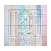 Hermes 愛馬仕 Grand Tralala 90 手工捲邊真絲雙面用方巾(米色/綠/玫瑰色)