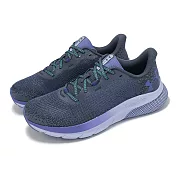 Under Armour 慢跑鞋 HOVR Turbulence 2 女鞋 紫 黑 針織 緩衝 支撐 運動鞋 UA 3026525103