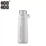 【HOLOHOLO】PILATES GO 大容量雙飲吸管保溫杯(小) 600ml 白色