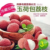 預購【優鮮配】南勝名產荔香白玉 玉荷包荔枝(3斤) 免運組