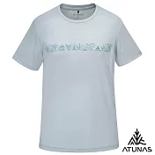 【ATUNAS 歐都納】男款款循環ATUNAS-TEX吸濕排汗短袖T恤/大尺碼A2TS2530MC- M 淺灰
