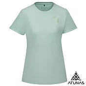 【ATUNAS 歐都納】女款循環酷涼節能抑菌短袖T恤/涼感衣A1TS2510WC- S 春芽綠