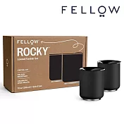 【FELLOW】ROCKY 洛奇 雙層真空陶瓷隨行杯(2入禮盒組) 10oz/296ml 黑色