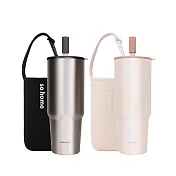 【so.home】買一送一 304不鏽鋼隨行冰霸杯900ml(環保杯/飲料杯/保冰/保溫/隨行杯) 粉色