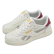 Reebok 休閒鞋 Court Advance 女鞋 男鞋 米白 灰 紅 低筒 皮革 復古 100208922 25cm CHALK/BROWN/RED