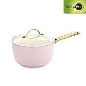 GreenPan PADOVA 單柄湯鍋18cm(含蓋)-嫩頰粉