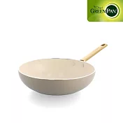 GreenPan PADOVA 炒鍋28cm(不含蓋)-奶茶棕