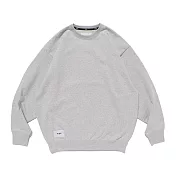 Wtaps Sign/Sweater/Cotton 大學T 淺灰/黑 251ATDT-CSM01 M 淺灰