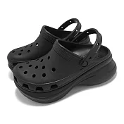Crocs 洞洞鞋 Bae Clog 女鞋 黑 復古克駱格 厚底 增高 休閒鞋 卡駱馳 206302001