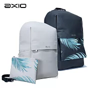 【AXIO】 KISS 2WAY 多功能兩用子母嫩葉帆布後背包 (AKB-454) 黑色