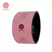 【Mukasa】PU寬版瑜珈輪 - 桃粉/生命之花 - MUK-24507