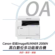 CANON imageRUNNER 2006N 黑白數位多功能複合機 公司貨