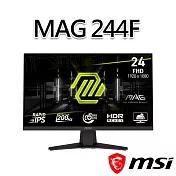msi微星 MAG 244F 23.8吋 電競螢幕 (23.8＂/1920x1080/16:9/200Hz)