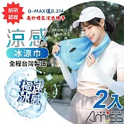 【Amiss】台灣製涼感冰涼巾2入組(9453)