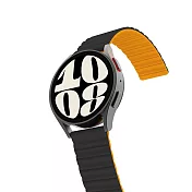 Araree 三星 Galaxy Watch 矽膠運動錶帶 黑橘