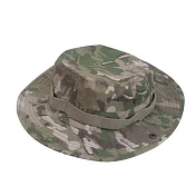 E.City_可翻釦迷彩風戶外遮陽帽漁夫帽 綠