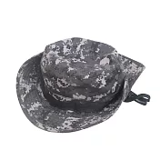 E.City_可翻釦迷彩風戶外遮陽帽漁夫帽 灰