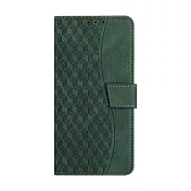 DUX DUCIS Apple 蘋果 iPhone 16e 菱格紋側翻皮套 -墨綠色