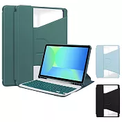 □360度旋轉 筆槽設計 可放無線鍵盤□三星 SAMSUNG Galaxy Tab S10 FE SM-X520 X526 10.9吋 平板電腦保護套 多角度調整 皮套 淺藍色