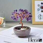 【Hera赫拉】手工水晶樹聚寶盆擺飾 H114042302 紫水晶