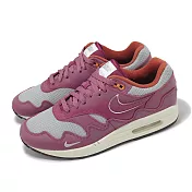 Nike x Patta Air Max 1/P 男鞋 酒紅 銀灰 休閒鞋 聯名 氣墊 DO9549-001