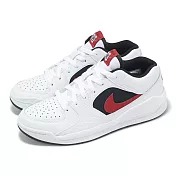 Nike 休閒鞋 Jordan Stadium 90 GS 大童 女鞋 白 黑 紅 復古 麂皮 DX4399-116