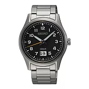 SEIKO 鐵面特警時尚腕錶-銀X灰