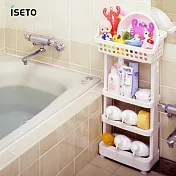 【日本ISETO】日製浴室斜取置物架-4層