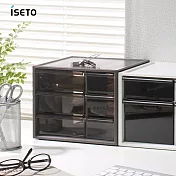 【日本ISETO】日製桌上分類抽屜收納盒-S- 咖啡色