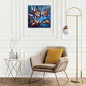 【御畫房】當代國家級展覽畫家 抽象系列手繪油畫80×80cm(DB-204)