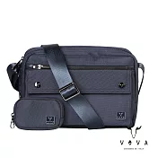 VOVA 沃汎 GUARDIAN 守護者系列雙層橫式斜背包 -藍色 VA128S08BL