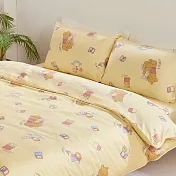 小熊維尼玩耍100%天絲鋪棉兩用被套 雙人