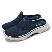 Skechers 懶人鞋 Go Walk 7 女鞋 藍 緩衝 輕量 穆勒鞋 休閒鞋 125266NVY