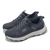 Skechers 健走鞋 Hillcrest 2.0 Slip-Ins 男鞋 寬楦 藍 灰 瞬穿科技 緩衝 休閒鞋 237800WNVY