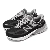New Balance NB 休閒鞋 990 V6 女鞋 美製 黑 灰 復古 經典 NB W990BK6-B