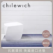【chilewich】美國抗菌環保地墊 玄關墊91x152cm橫條紋 丹寧藍