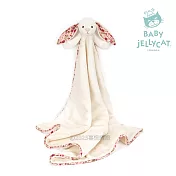 英國 JELLYCAT 安撫毛毯 碎花典雅白兔 Berry