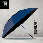 【TDN】全球極大自動直傘 挺力巨型無敵傘超大傘面商務傘(通風傘防風防曬晴雨傘迎賓傘高爾夫球傘A7648) 海軍藍