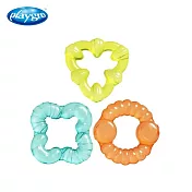 【playgro】幾何冰涼三色固齒器(3入)