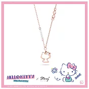 STORY故事銀飾-可愛DNA系列-Hello Kitty晶鑽造型項鍊
