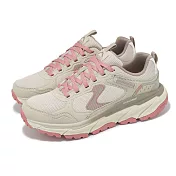 Skechers 休閒鞋 D Lux Journey 女鞋 卡其 粉 RELAXED FIT 綁帶 緩衝 厚底 戶外 180223NTPK